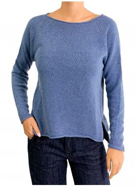 Maglioncino misto cashmere tinta unita 